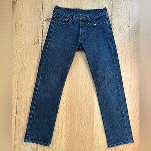 Levi's Men's Dark Blue Straight Jeans